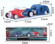 Load image into Gallery viewer, Maisto 1:64 1932 Ford Roadster Traveler Trailer Tow & Go Model Metal Car BN