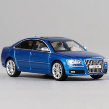 Load image into Gallery viewer, JKM 1:64 Blue S8 D3 Sedan Sports Model Diecast Metal Car New Collection