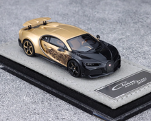 Load image into Gallery viewer, HH 1:64 Black Gold Chiron Super Sports Model Diecast Resin Car New Collection