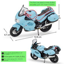 Load image into Gallery viewer, WELLY 1:18 2002 Blue Trophy Racing Sports Model Diecast Metal Motorcycle