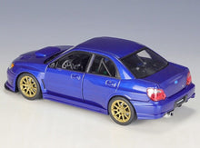 Load image into Gallery viewer, WELLY 1:24 JDM Impreza WRX STI Racing Sports Model Diecast Metal Car Display