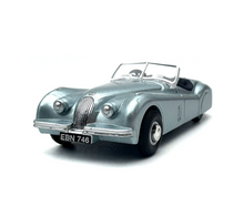 Load image into Gallery viewer, 1:76 1948 Silver XK120 Convertible Classic Sports Model Diecast Metal Car New Collection