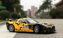 Load image into Gallery viewer, Bburago 1:24 Yellow C6R Muscle Racing Sports Model Toy Diecast Metal Car BN