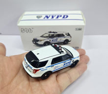 Load image into Gallery viewer, 1:64 596 White Explorer State Police SUV Sports Model Diecast Metal Car New Collection