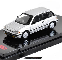Load image into Gallery viewer, HobbyJapan 1:64 1984 Silver CIVIC Si E-AT Later Model Diecast Metal Car New Collection