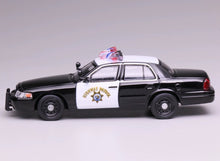 Load image into Gallery viewer, 1:64 596 LA Highway Patrol Police Crown Victoria CV Model Diecast Metal Car