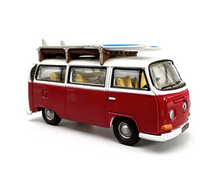 Load image into Gallery viewer, 1:76 Red VW T2 Camper Surfing Van Sports Model Diecast Metal Car New Collection