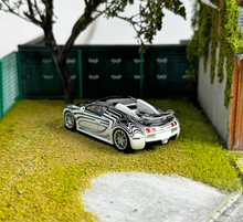 Load image into Gallery viewer, LJM 1:64 Black White Chiron Veyron Racing Sports Model Diecast Resin Car New