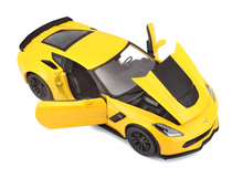 Load image into Gallery viewer, Maisto 1:24 2015 Yellow Z06 Racing Sports Model Toy Diecast Metal Car BN