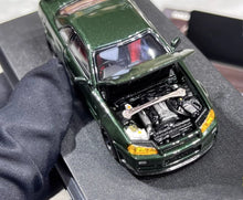 Load image into Gallery viewer, MH 1:64 Green Skyline GTR R34 NISMO CRS VER Sports Model Diecast Metal Car New Collection