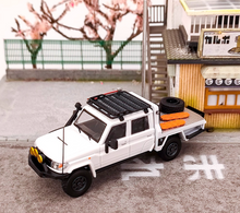 Load image into Gallery viewer, AB 1:64 White Land Cruiser J70 LC79 Pickup Truck Model Diecast Metal Car New