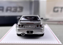 Load image into Gallery viewer, FH 1:64 Silver Gray Skyline GTR R33 Mines Sports Model Diecast Metal Car New Collection