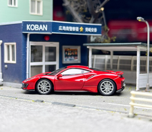 Load image into Gallery viewer, TOC 1:64 Red 488 Pista Coupe Sports Model Diecast Metal Car New Collection