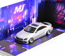 Load image into Gallery viewer, MJ 1:64 HEC Silver CLS 63 VIP Sedan Sports Model Diecast Metal Car New Collection