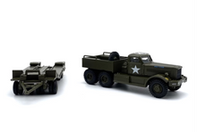 Load image into Gallery viewer, 1:76 Green US Army Diamond T Transporter Trailer Model Diecast Metal Car New Collection