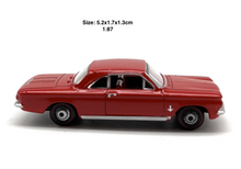 Load image into Gallery viewer, 1:87 Red 1963 Corvair Coupe Sports Racing Classic Model Diecast Metal Car