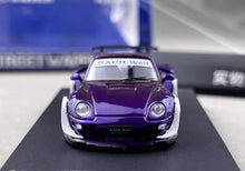 Load image into Gallery viewer, SW 1:64 Purple Army Girl RWB 993 Classic Sports Model Diecast Metal Car BN