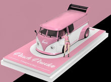 Load image into Gallery viewer, TM 1:64 Pink T1 992 GT3 RS Figure Flatbed Trailer Model Diecast Metal Car New Collection