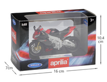 Load image into Gallery viewer, WELLY 1:18 RSV 4 Factory Racing Sports Model Diecast Metal Motorcycle