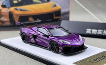 Load image into Gallery viewer, Fine 1:64 Purple C8 LB Widebody Sports Model Diecast Metal Car New Collection