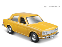 Load image into Gallery viewer, Maisto 1:24 Yellow 1971 Datsun 510 Racing Sports Model Toy Diecast Metal Car