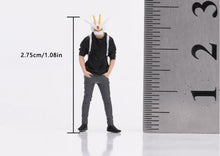 Load image into Gallery viewer, 1:64 Painted Figure Model Miniature Resin Sand cool man boy backpack Style