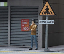 Load image into Gallery viewer, 1:64 Painted Figure Mini Model Toy Miniature Car Scenes Resin Caual Thinking Man