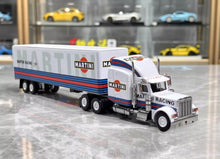 Load image into Gallery viewer, 1:64 White Peterbilt 359 Long Semi Truck Sports Model Diecast Metal Car New Collection