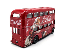 Load image into Gallery viewer, 1:76 London Double Decker Bus Santa Coke Christmas Model Diecast Metal Car New