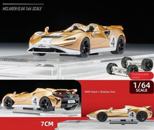 Load image into Gallery viewer, CM 1:64 Gold Elva Super Racing Sports Model Toy Diecast Metal Car Box