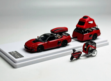 Load image into Gallery viewer, MLGB 1:64 JDM Red NA1 NSX TRA Camper Trailer Sport Model Diecast Metal Car New