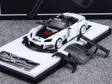 Load image into Gallery viewer, MT 1:64 White JDM S2000 Race Widebody Sports Model Diecast Metal Car New Collection