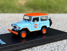 Load image into Gallery viewer, HF 1:64 Gulf Land Cruiser FJ40 SUV Sports Model Toy Diecast Metal Car BN