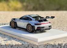 Load image into Gallery viewer, SOLO 1:64 Silver 2021 911 GT3 RS 992 Racing Sports Model Diecast Resin Car New