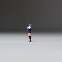 Load image into Gallery viewer, 1:64 Painted Unpainted Figure Model Miniature Resin Diorama Woman Policeman Lady New