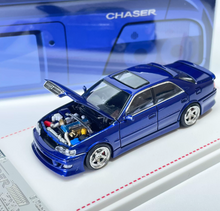 Load image into Gallery viewer, Model1 1:64 JDM Blue Chaser JZX100 MK6 Sports Model Diecast Metal Car New Collection