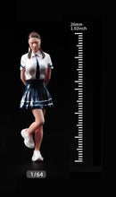 Load image into Gallery viewer, 1:64 Painted Figure Model Miniature Resin Diorama Sand Girl Student Office Lady New