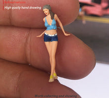 Load image into Gallery viewer, 1:64 Painted Figure Mini Model Miniature Resin Diorama Sand Sexy Lady Hot Girl