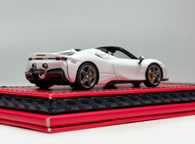 Load image into Gallery viewer, ART 1:64 White SF90 Stradale Convertible Racing Model Diecast Resin Car New Collection