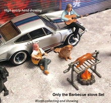 Load image into Gallery viewer, 1:64 Painted Figure Mini Model Miniature Resin Diorama Barbecue Stove 3pcs Set