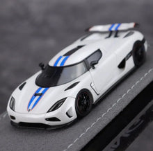 Load image into Gallery viewer, GRYNING 1:64 White Agera R Racing Sports Model Diecast Resin Car New Collection
