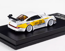 Load image into Gallery viewer, WU 1:64 White RWB 964 #23 Classic Racing Sports Model Diecast Metal Car New Collection