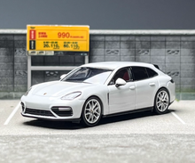 Load image into Gallery viewer, 1:64 Furuya White Panamera Turbo Turismo Sports Model Diecast Metal Car BN