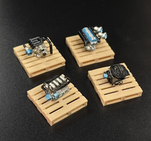 Load image into Gallery viewer, 1:64 JDM Car VTEC Turbo Engine Garage Mechanic Display Model Resin Scene New