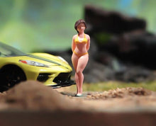 Load image into Gallery viewer, 1:64 Painted Figure Model Miniature Resin Diorama Sand Sexy Girl Lady Bikini Toy