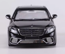 Load image into Gallery viewer, MJ 1:64 Black S65 Sedan Sports Model Diecast Metal Car BN