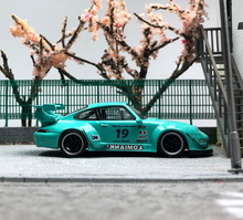 Load image into Gallery viewer, 1:64 Blue RWB 993 #19 Racing Sports Classic Model Diecast Metal Car New