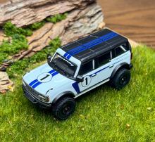 Load image into Gallery viewer, Shadow 1:64 White #1 Bronco ORV SUV 4 Doors Sports Model Diecast Metal Car New Collection