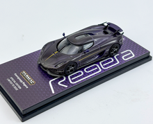 Load image into Gallery viewer, Tarmac 1:64 Purple Carbon Regera Limited Sports Model Diecast Metal Car New Collection