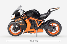 Load image into Gallery viewer, WELLY 1:10 KTM 1190 RC8 R Sports Racing Model Diecast Metal Motorcycle